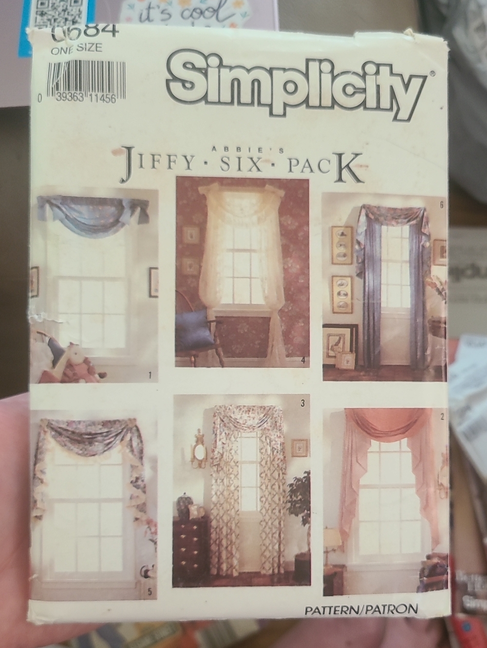 Simplicity 0684 / 7204 sewing pattern titled Abbie's Jiffy Six Pack